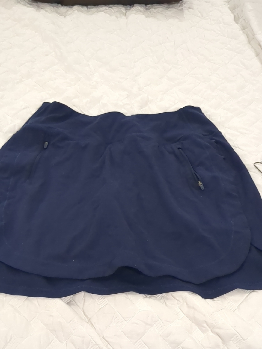 Athleta Navy Fairway Golf Skort with Logo Print